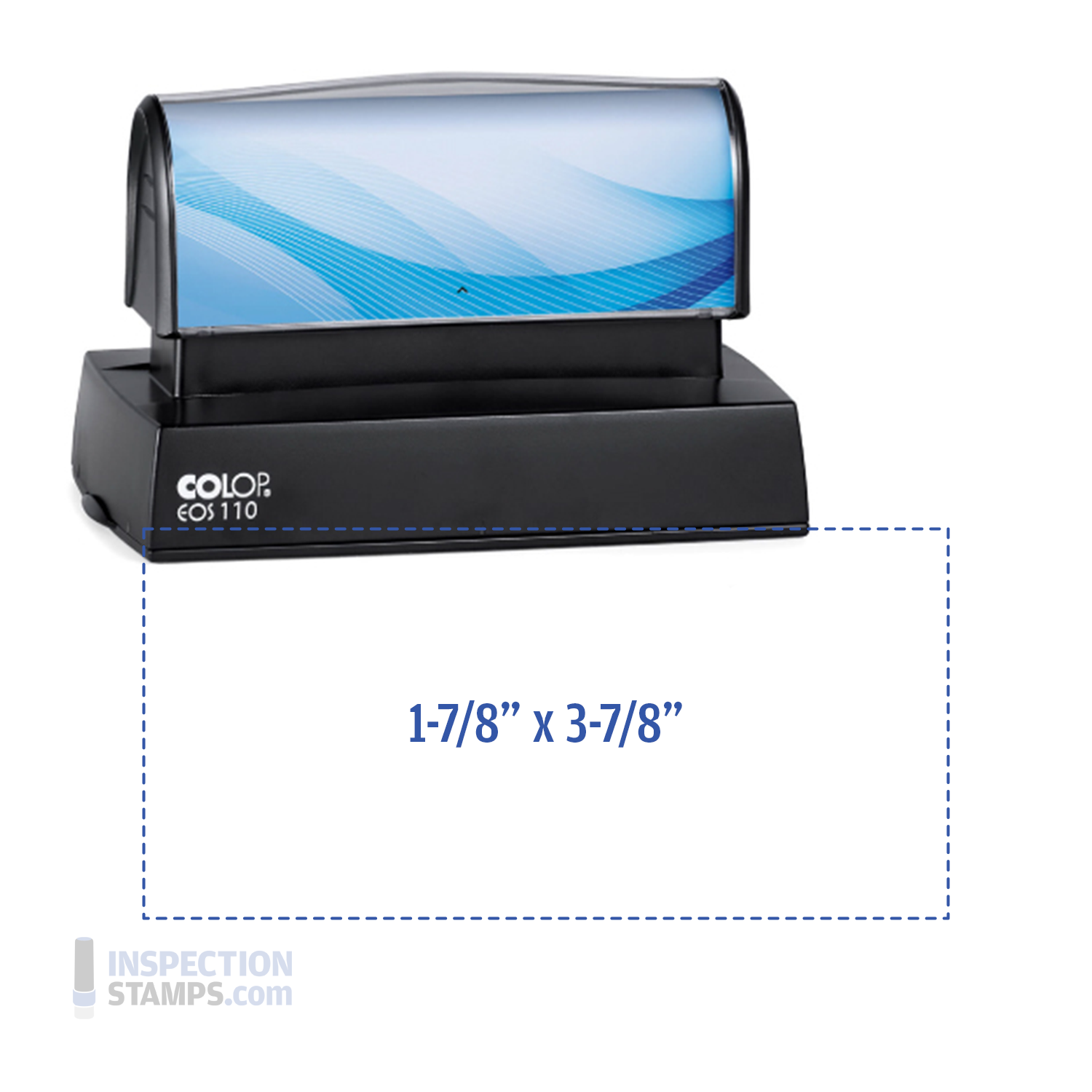 HD 110 Pre-Inked Quick Dry Stamp (1-7/8" x 3-7/8")