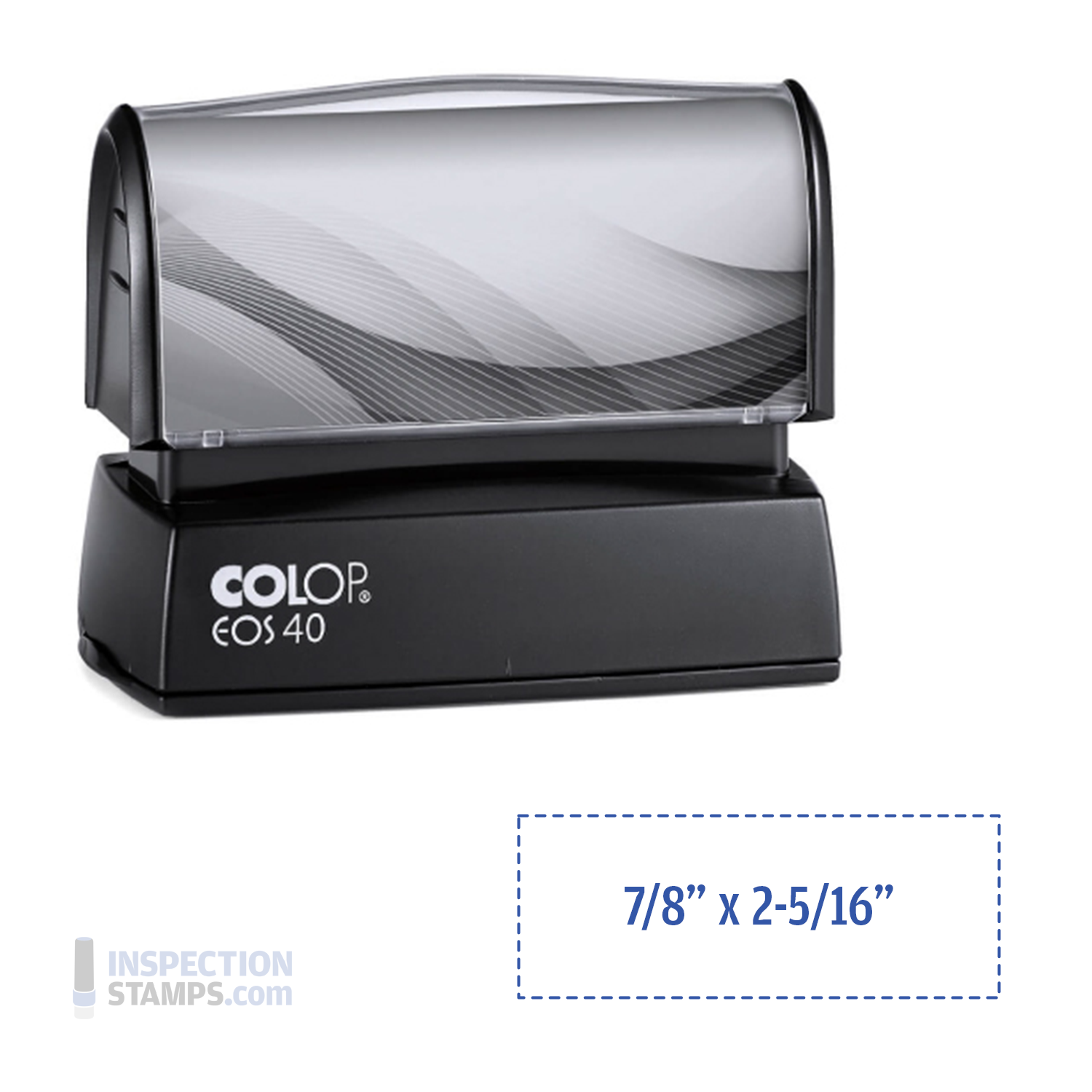 HD 40 Pre-Inked Quick Dry Stamp (7/8" x 2-5/16")