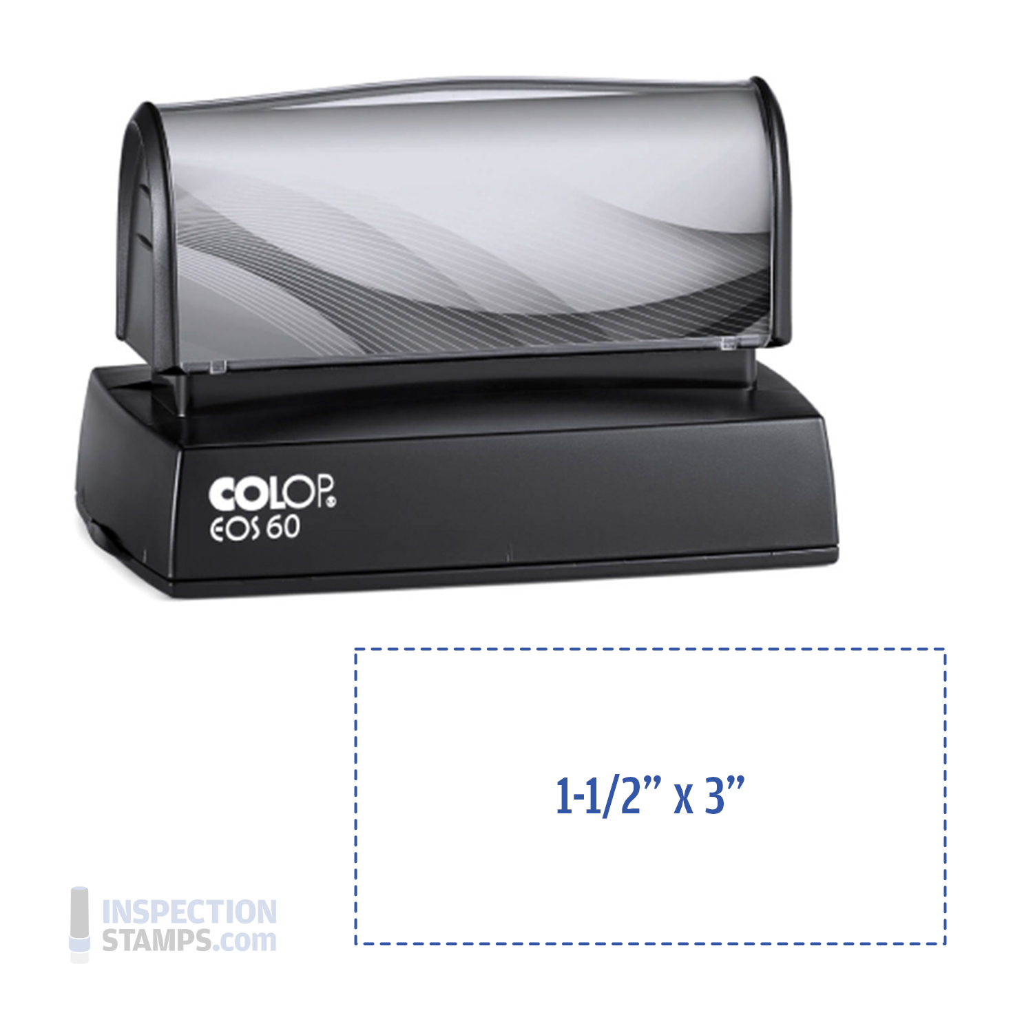 HD 60 Pre-Inked Quick Dry Stamp (1-1/2" x 3")