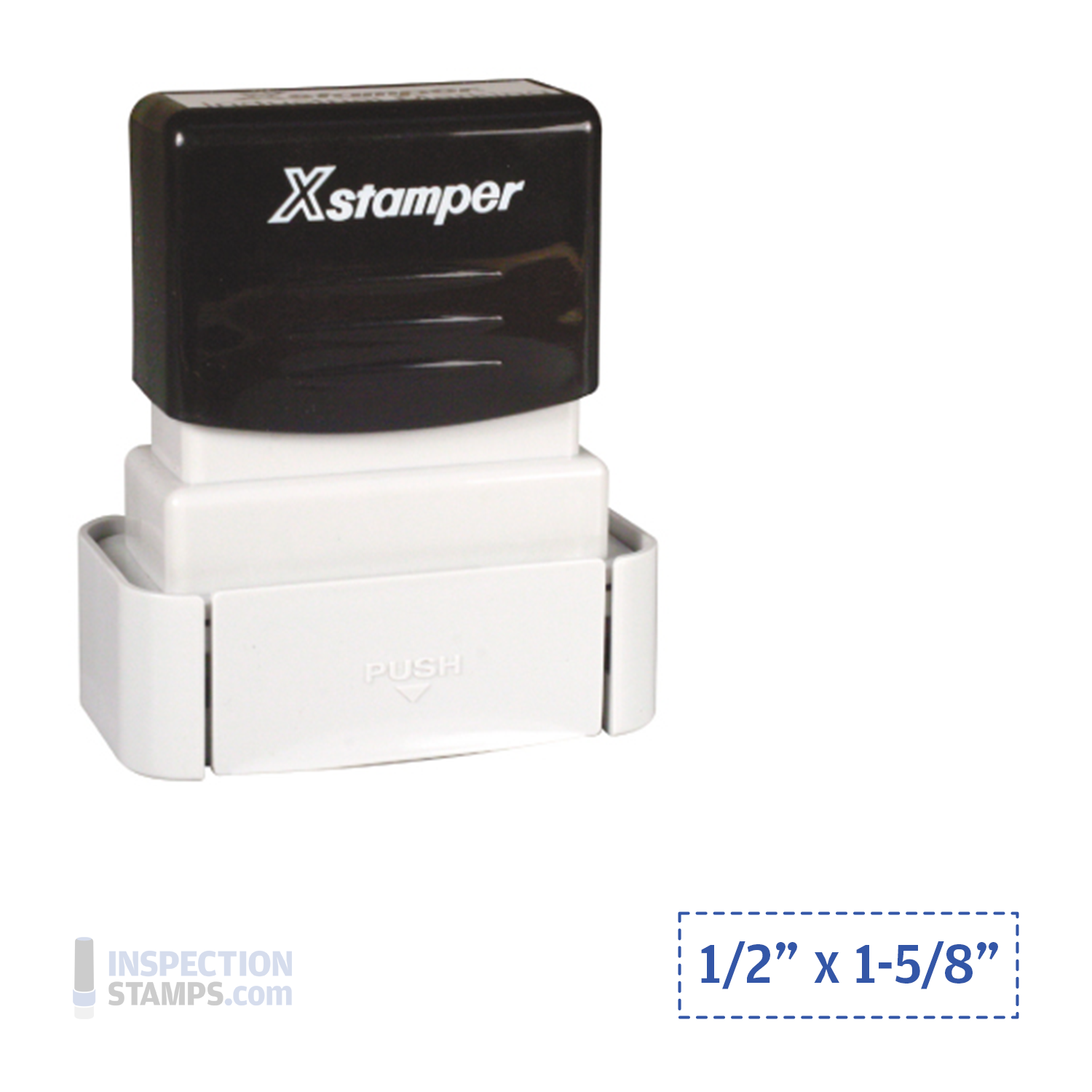 F10 Xstamper Pre-Inked Ind. Stamp (1/2" x 1-5/8")