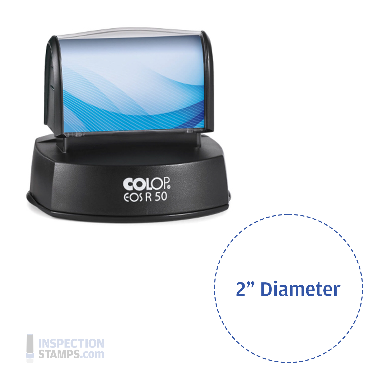 R50 HD Pre-Inked Quick Dry Stamp (2" Diameter)