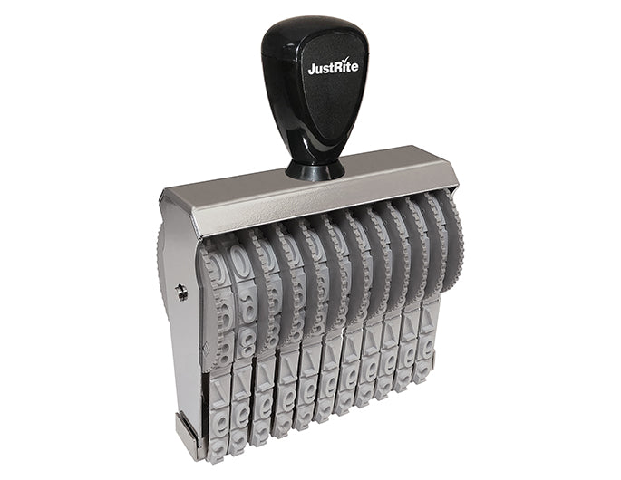 JustRite BN-1, 11 Band Number Stamp with 11 bands