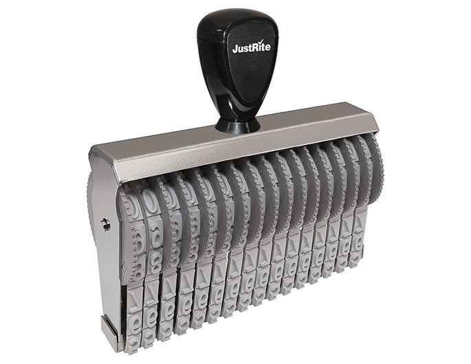 JustRite BN-1, 16 Band Number Stamp with 16 bands