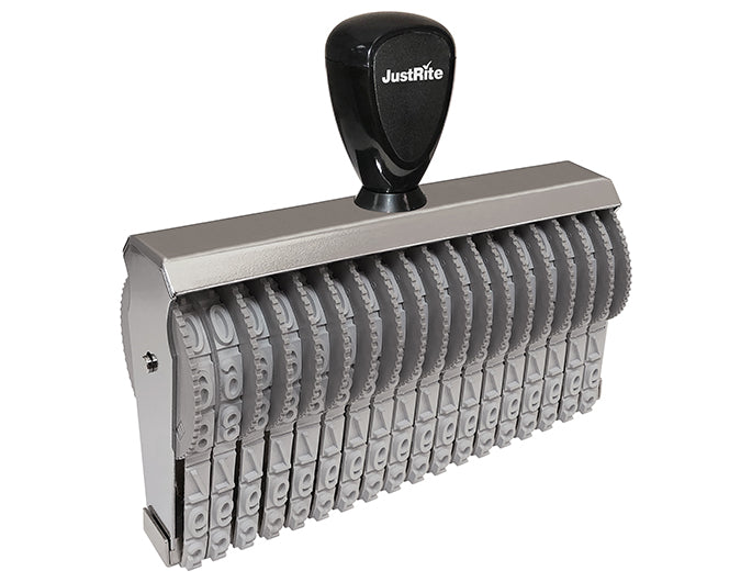 JustRite BN-1, 18 Band Number Stamp with 18 bands