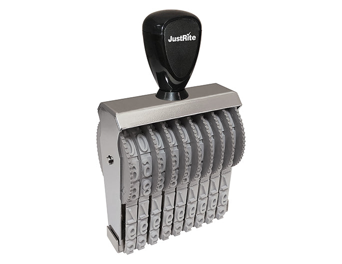 JustRite BN-2, 9 Band Number Stamp with 9 bands