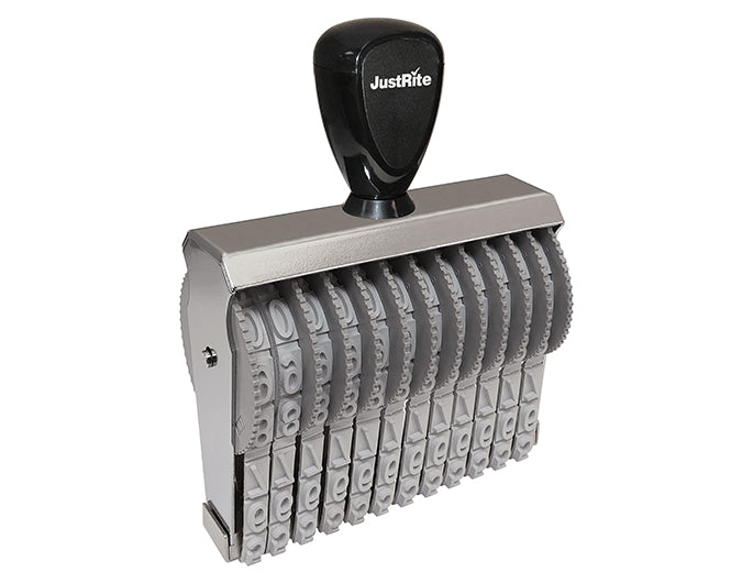 JustRite BN-4, 12 Band Number Stamp with 12 bands