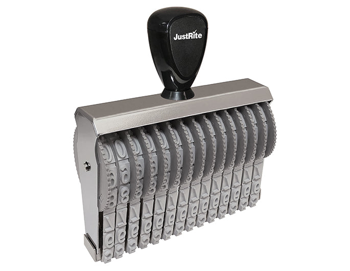 JustRite BN-4, 14 Band Number Stamp with 14 bands