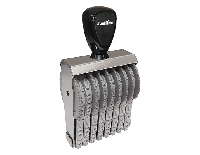 JustRite BN-4, 8 Band Number Stamp with 8 bands
