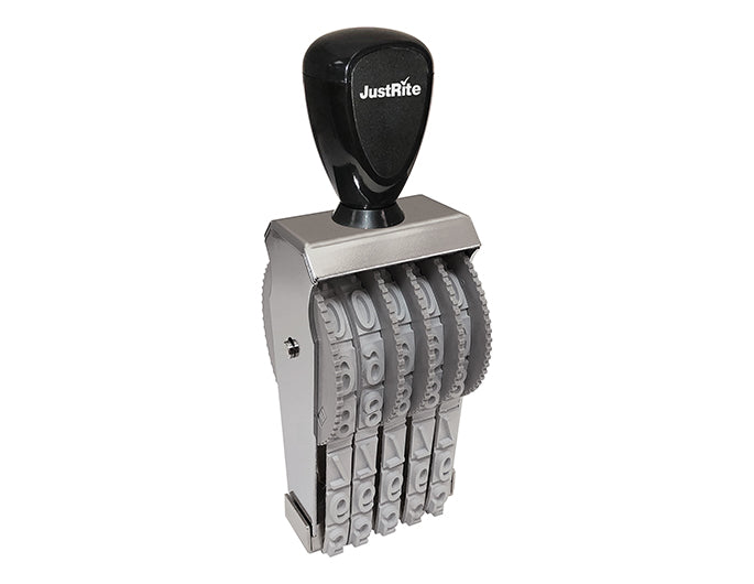 JustRite BN-5, 5 Band Number Stamp with 5 bands