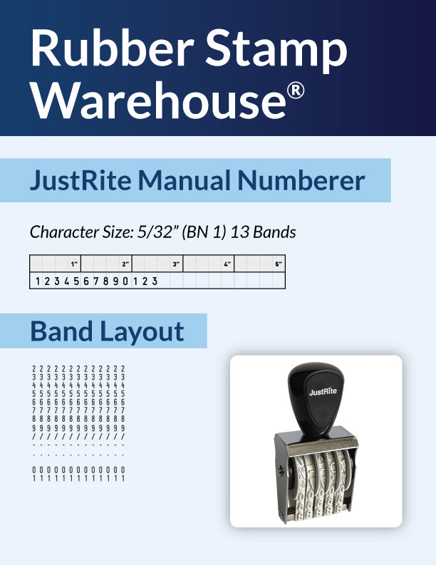 JustRite BN-1-13 band layout