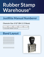 JustRite BN-1-15 band layout