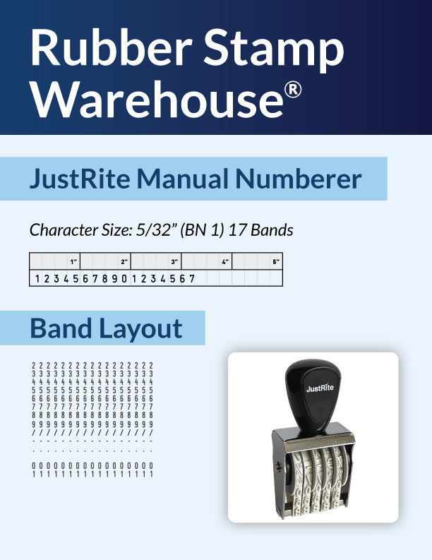 JustRite BN-1-17 band layout