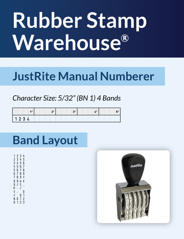 JustRite BN-1-4 band layout