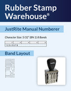 JustRite BN-1-8 band layout