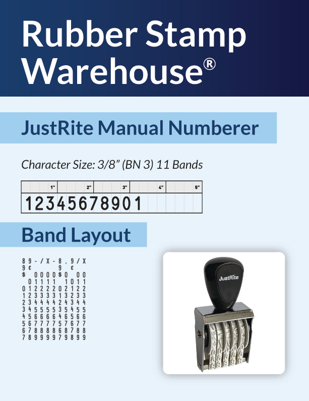 JustRite BN-3-11 band layout