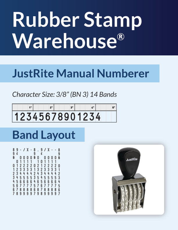 JustRite BN-3-14 band layout