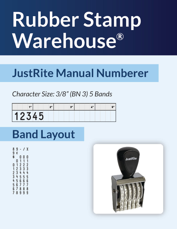 JustRite BN-3-5 band layout