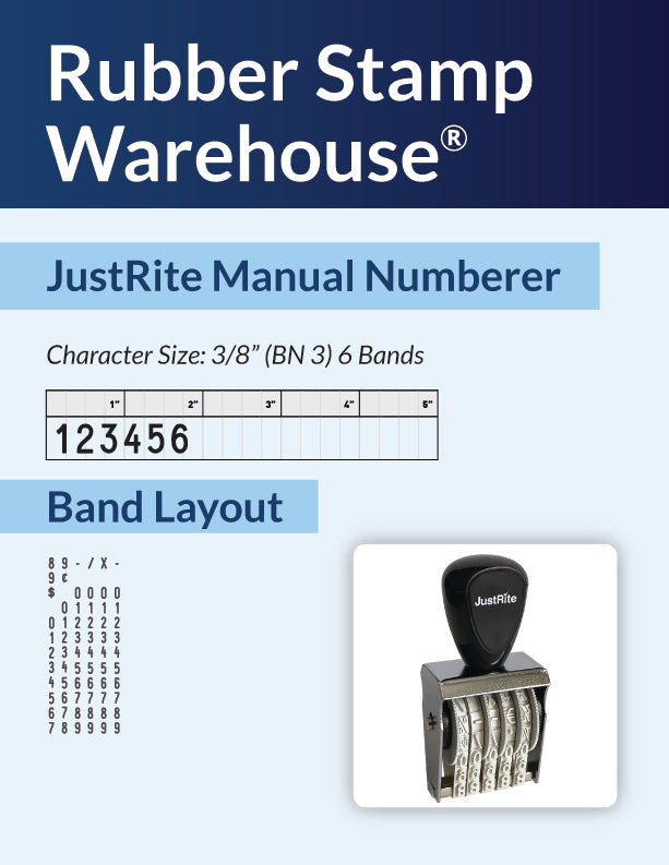JustRite BN-3-6 band layout